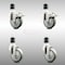 Service Caster 4 Inch 316SS Gray Poly Swivel 1-7/8 Inch Expanding Stem Caster Lock Brake, 2PK SCC-SS316TTLEX20S414-PPUB-2-S-2-178 - alternate 4